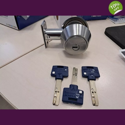 MUL-T-LOCK HERCULAR DEADBOLT - INTERACTIVE+/Single Cylinder /With 3 keys