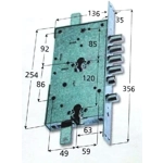 SECUREMME 2633 /Deadbolt/ High Security Lock for Armoured Doors