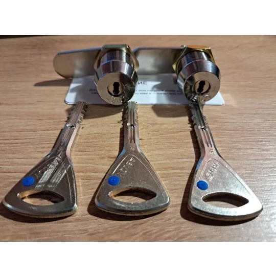2 X Abloy CL100T Protec2 Cam Lock Keyed Alike With 3 Keys
