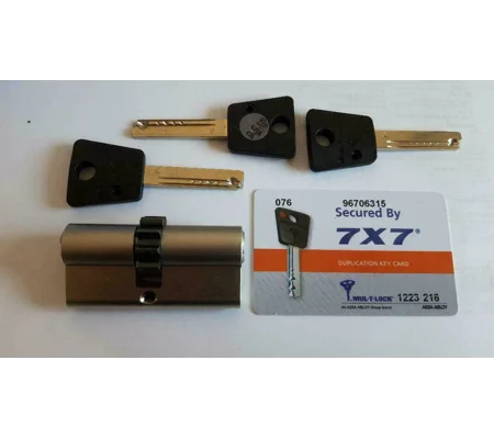 Mul-T-Lock 7X7 /Euro Profile Cylinder With Cogwheel
