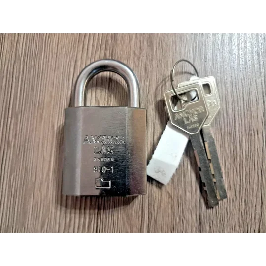 ANCHOR LÅS 810-1 S20 /810 -1 S80 /Sweden/High Security Padlocks With 2 keys