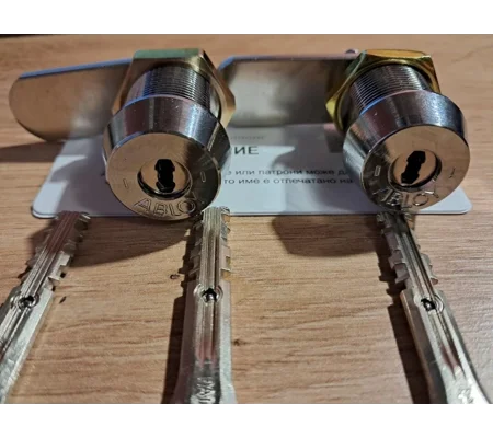 2 X Abloy CL100T Protec2 Cam Lock Keyed Alike With 3 Keys