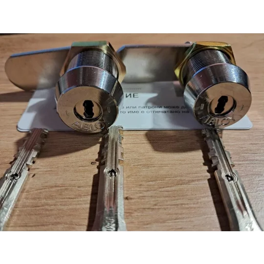 2 X Abloy CL100T Protec2 Cam Lock Keyed Alike With 3 Keys
