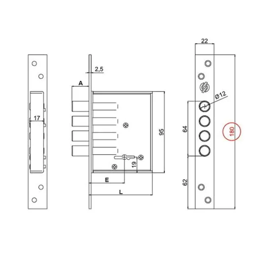 SECUREMME 2025 High Securuty Lock With 3 Keys