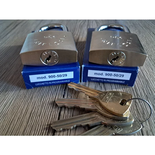 2 X RIELDA Keyed Alike Padlocks Re-programable High Security/W Key Set 3+1