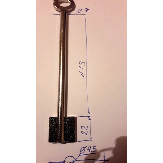 SANK4 / For Chubb Lips /Safe Key blank