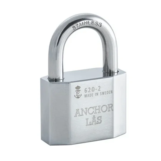 2 X ANCHOR LÅS 620-2 S25/Sweden/ Keyed Alike Padlock With 4 keys