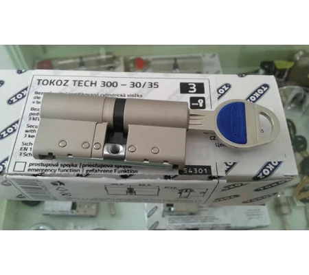 TOKOZ TECH 300 High Security Lock .With 3 Keys And Keycode Card