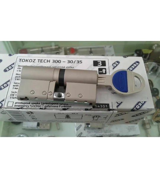 TOKOZ TECH 300 High Security Lock .With 3 Keys And Keycode Card