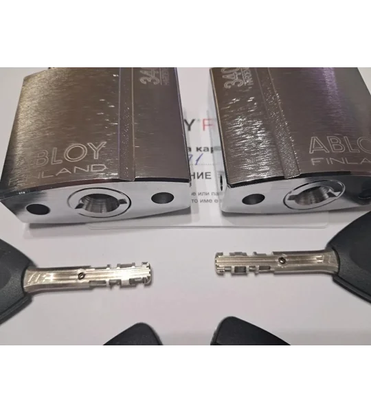 2 X Keyed Alike Padlocks ABLOY PROTEC2 PL340/50 T /High-Security/ With 4 Keys