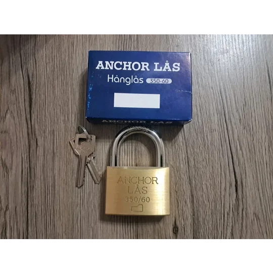 ANCHOR LÅS 350 Brass Padlock With 2 Keyss