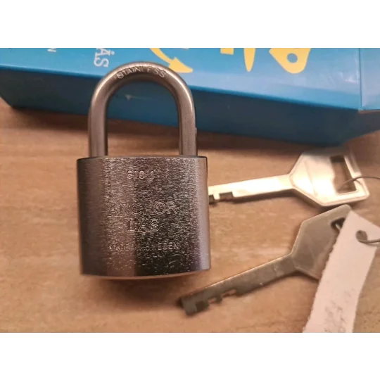 ANCHOR LÅS 610-1S 20 /Sweden/ Small Padlock With 2 keys