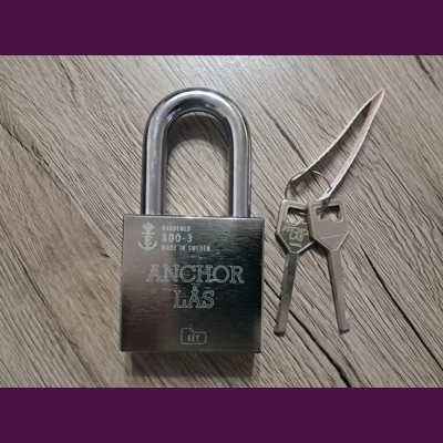 ANCHOR LÅS 800-3 S50/Sweden/ High Security Padlock With 2 keys