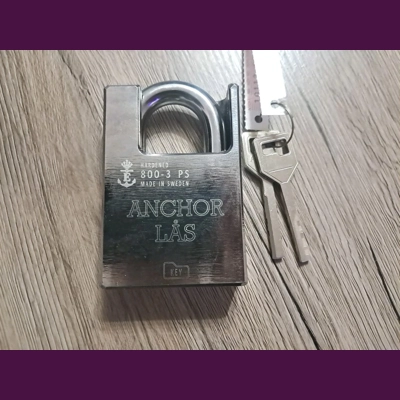 ANCHOR LÅS 800-3 B28 PS /Sweden/High Security Padlock With 2 keys