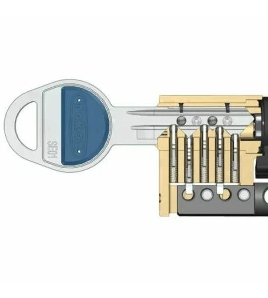 TOKOZ TECH 300 High Security Lock .With 3 Keys And Keycode Card