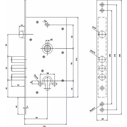 MAUER 101.128 /Assa Abloy Group/High Security Bolt Lock