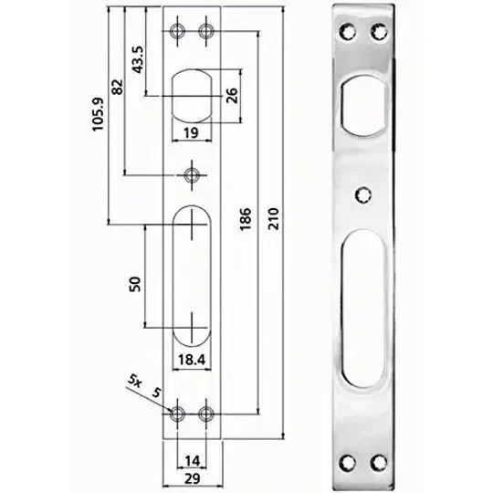 MAUER 101.128 /Assa Abloy Group/High Security Bolt Lock