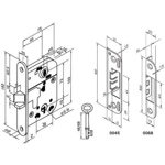 ABLOY 2014 Lock Case For Interior Doors With 1 Key