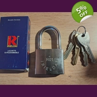 RIELDA 900-50/29 RS1 /Re-programable High Security Padlock..