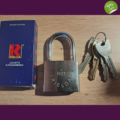 RIELDA 900-50/29 RS1 /Re-programable High Security Padlock With Key Set 3+1
