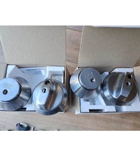2 X ABLOY ME155T Deabolts with Lockable Thumbturn/PROTEC2 /Keyed Alike
