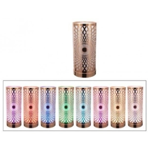 Colour Changing LED Aroma Lamp – Gold Kaleidoscope