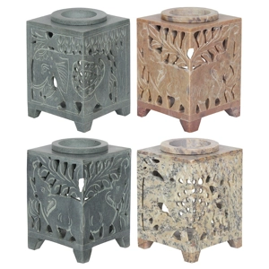 13CM ELEPHANT SOAPSTONE OIL BURNER