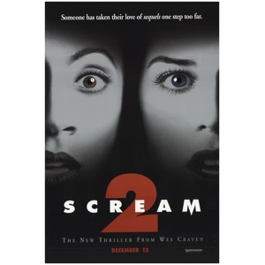 Horror Movies | Scream 2 Vintage A4 Movie Poster