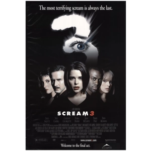 Horror Movies | Scream 3 Vintage A4 Movie Poster | Wall Deco