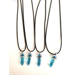 Blue Obsidain Pendant / Necklace | Emo | Goth | Punk Blue Obsidain Pendant / Necklace | Emo | Goth | Punk
