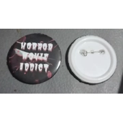 Handmade: Horror Movie Addict Button Badge