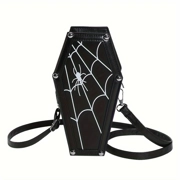 Beautiful Coffin Cobweb Crossbody Bag