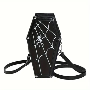 Last One !! Beautiful Coffin Cobweb Crossbody Bag