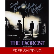 The Exoricist Movie Poster signed by Linda Blair (Photo Proof)