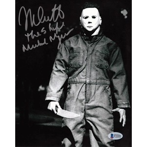 Nick Castle as Michael Myers 8 x 10 Autograph Photo (Reprint) Halloween