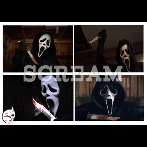 Scream | Ghostface | Movie Collage | A4 Movie Collage  | Horror Fan Art | Glossy Photo Print