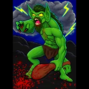 Orc of the Bloodstorm | Digital Fantasy Horror Art
