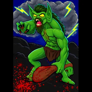 Orc of the Bloodstorm | Digital Fantasy Horror Art