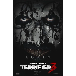 Terrifier 3 Movie Poster | Art | Prepare To Be Terrified Again | Wall Deco