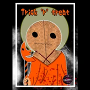 Trick or Treat Glossy Poster Print by Tiffany Horror