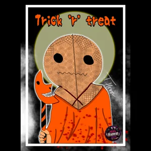 Trick or Treat Glossy Poster Print by Tiffany Horror