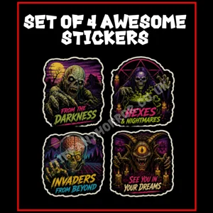 4  Large Monster Stickers (Set 1)