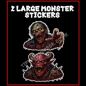 Two large Creatue / Monster Stickers