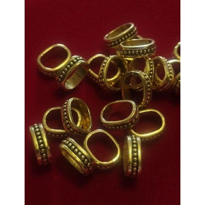 Viking Dread / Beard Band - Studs Gold (2pc)