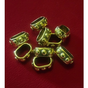 Viking Dread / Beard Band - Studded Gold (2pc)