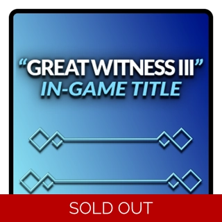 GREAT WITNESS III