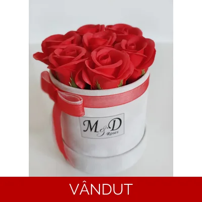 Cutie cu trandafiri de sapun M68