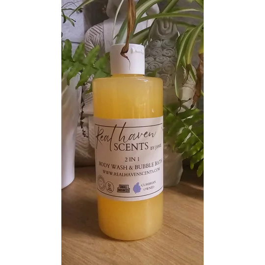 2 in 1 bubble bath and body wash