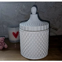 White crystal and dark opium candle