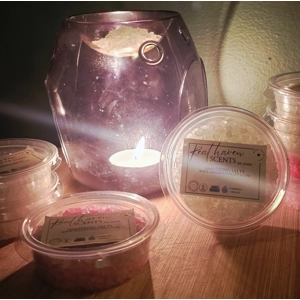 Aftershave scented simmering salts